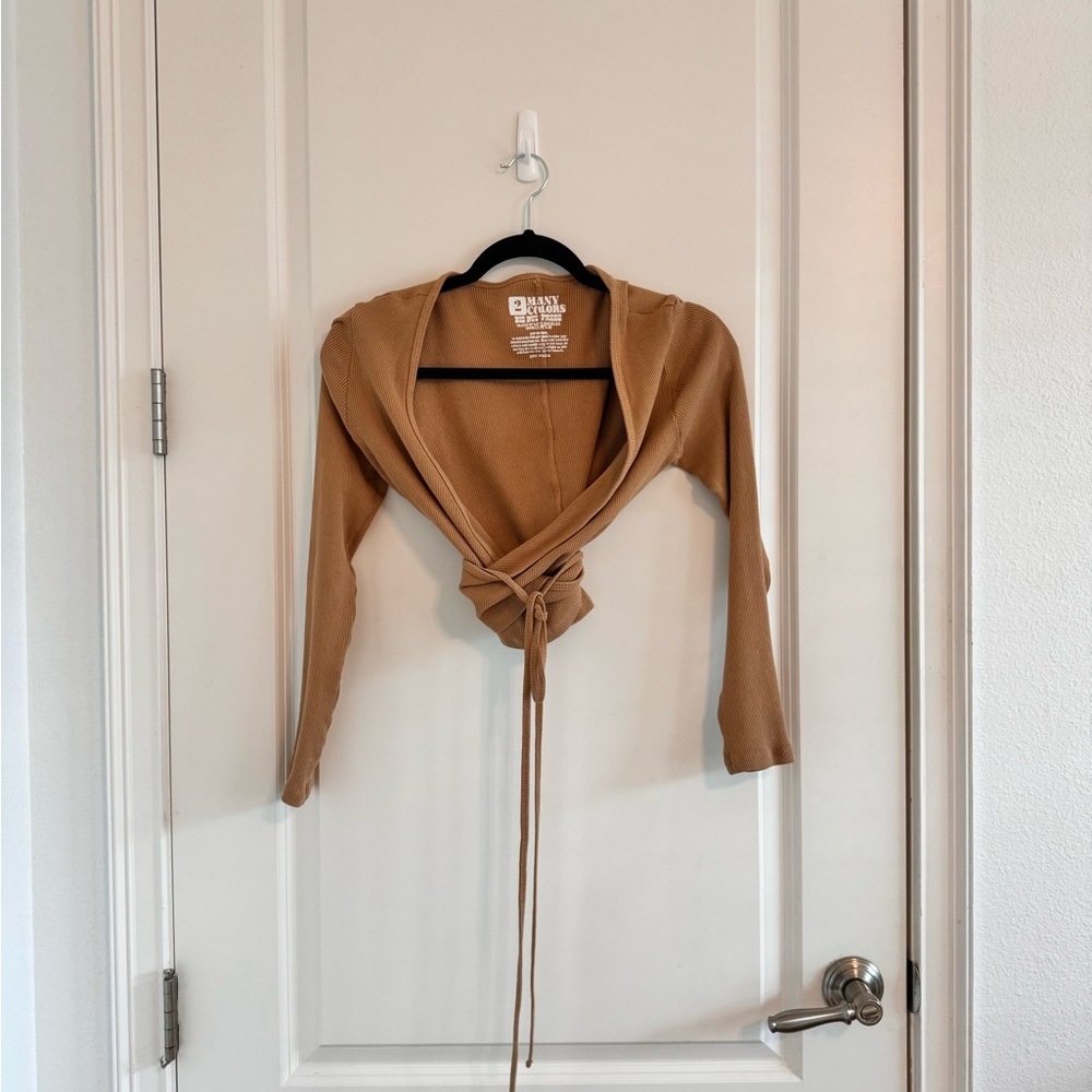Big Bud Press Camel Brown Wrap Hoodie